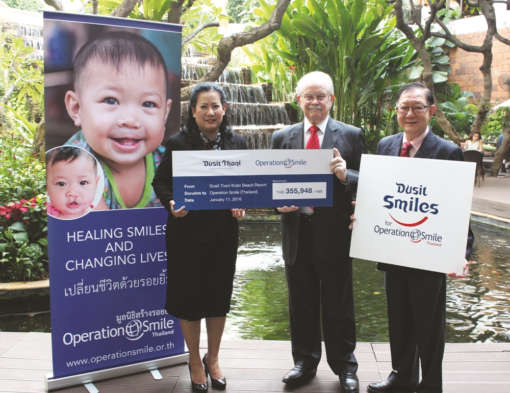 Dusit Thani Krabi Beach Resort donated an amount of THB 355,948 to bring smiles to the lives of children throughout Thailand.